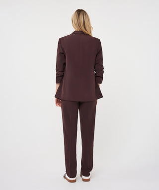 The Calista Blazer - Cocoa