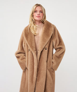 The Poppy Long Coat - Sand