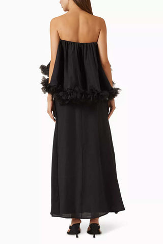 Fiorina Strapless Gown In Black