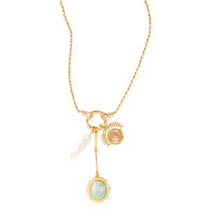Frances Charm Necklace - Gold Multi