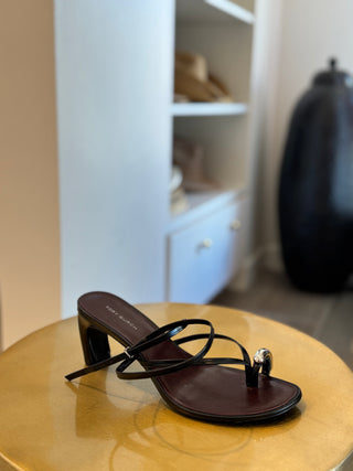 Pierced Strappy Heel - Perfect Black