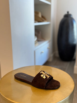 Eleanor Slide - Dark Cocoa
