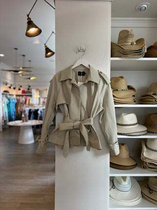 Noa Cropped Trench Coat