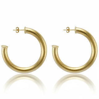 Chantal Hoops - Brushed Gold