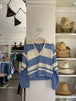 Blue and Cream Stripe