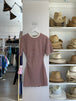 Burgundy Cream Stripe