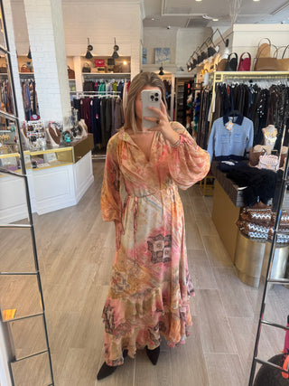 Zelina Long Sleeve Maxi Dress