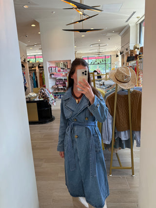 Banks Coat - Sena Blue