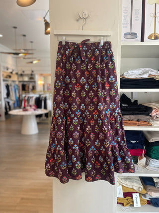 Market Skirt - Holiday Flowers