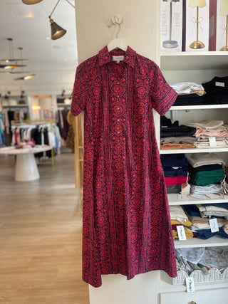 Gibbons Dress - Mulberry Stripes