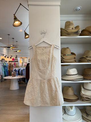 Eliza Embroidered Mini Dress