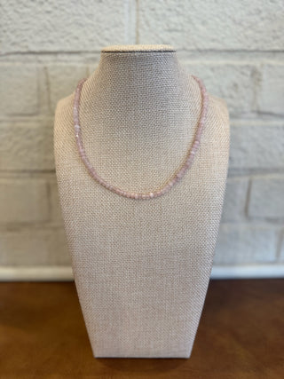 Cleo Beaded Necklace - Pink