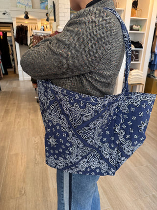 The Out West Handbag - Bandana Print