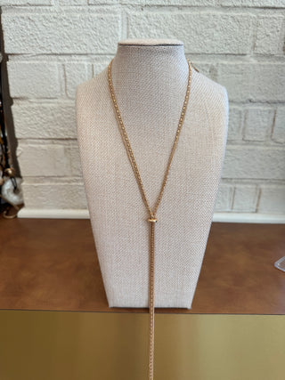 The Gabby Lariat Necklace - Gold
