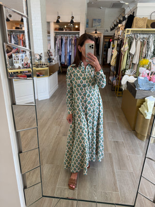 Classic Shirt Dress - Saltbush