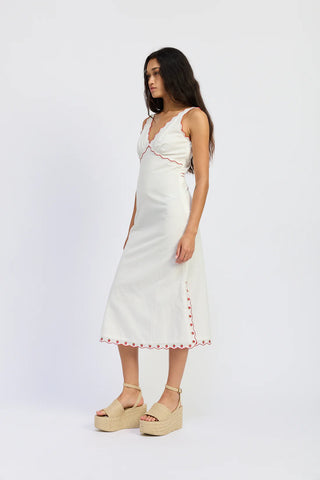 Bonnie Embroidered Midi Dress