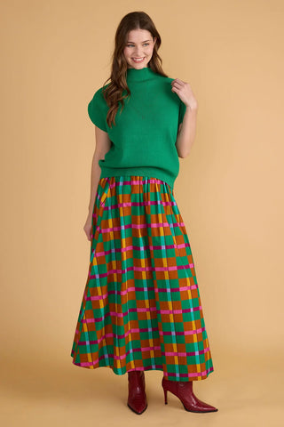 Maeve Skirt - Holiday Tartan