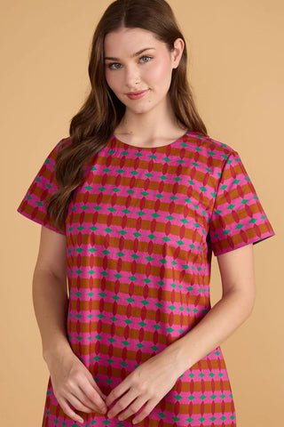 Ellie Dress - Oxford Geo
