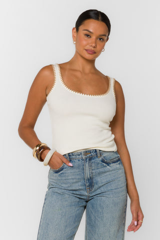 Lona Tank - Ivory