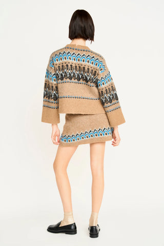 Salida Brushed Fairisle Sweater In Glacial