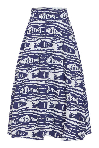 Pavilion Skirt - Fish Print