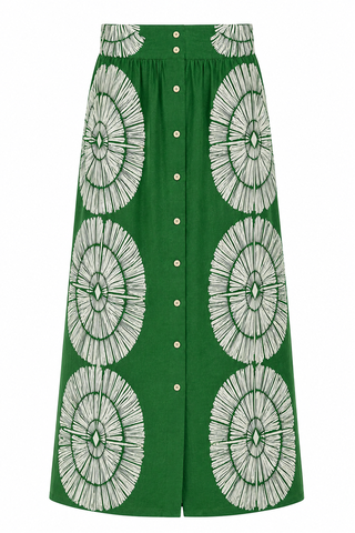 Jenn Skirt - Jade Raffia