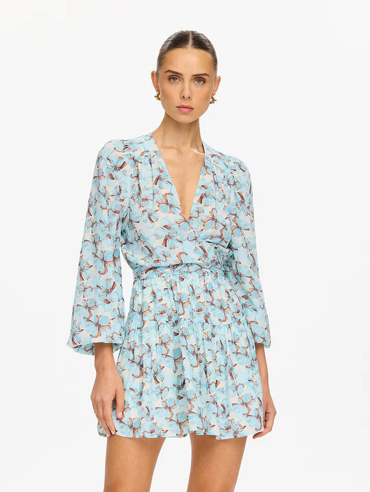 Lydia Tie Front Mini Dress – Monkee's of Raleigh