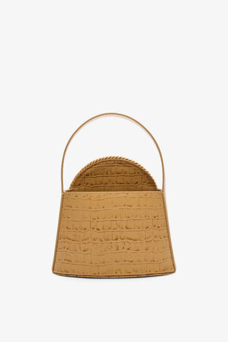 Gunther Croco-Embossed Leather Bag - Warm Sand