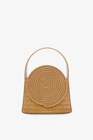 Gunther Croco-Embossed Leather Bag - Warm Sand