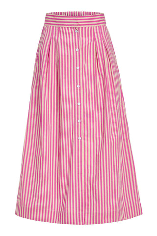 Scout Skirt - Raspberry Pinstripe