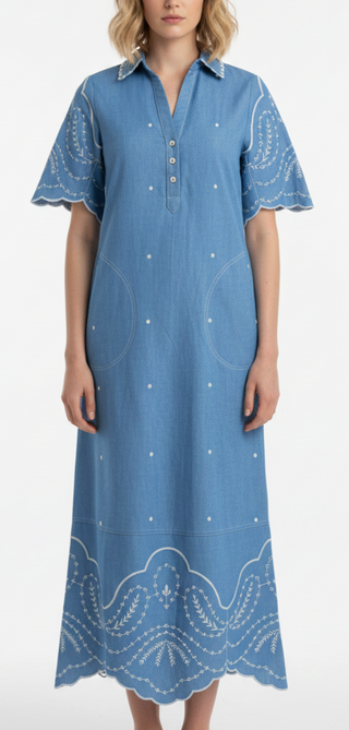 Bray Midi - Denim Pearl