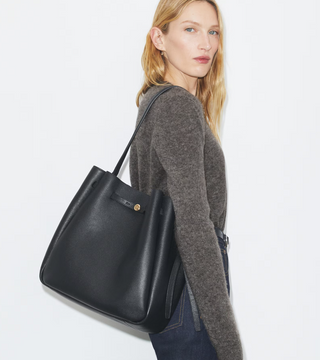 Romy Large Bucket Bag - Black - Black