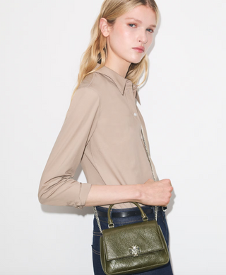 Charlie Quilted Mini Top Handle - Leccio - Leccio