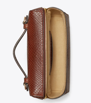 Embossed Snake Slim Top Handle - Sweet Maple - Sweet Maple