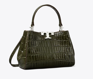 Eleanor Embossed Croc Mini Satchel - Artichoke