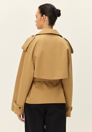 Eleanor Cropped Trench Coat
