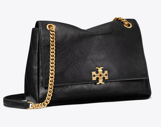 Charlie Quilted Shoulder Bag - Black - Black