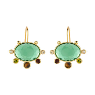 Serra Earrings - Green Multi