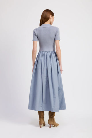 Stenson Mixed Media Midi Dress