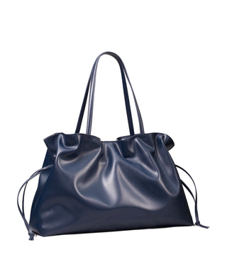 Ella Recycled Drawstring Tote - New Navy