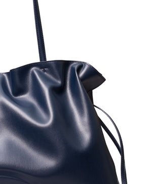 Ella Recycled Drawstring Tote - New Navy