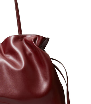 Ella Recycled Drawstring Tote - Merlot
