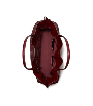 Ella Recycled Drawstring Tote - Merlot