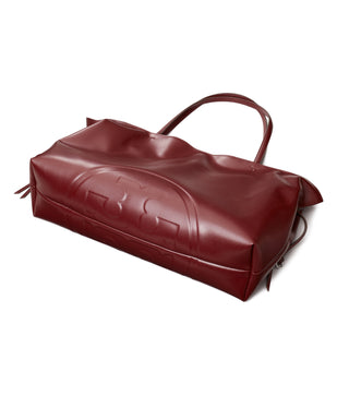 Ella Recycled Drawstring Tote - Merlot
