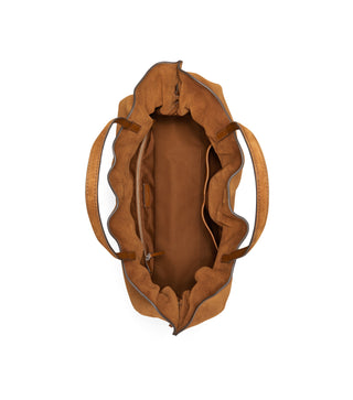 Ella Suede Drawstring Tote - Carmel