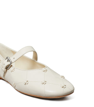 Bunny Knot Mary Jane - Light Cream