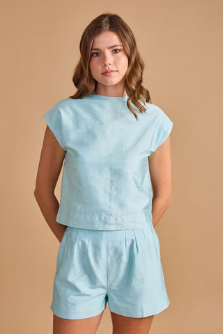 Sadie Top - Aqua