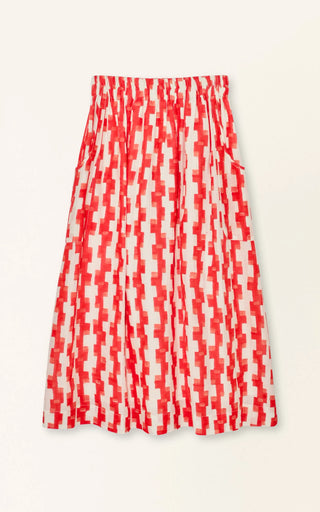 Verona Skirt In Cherry Hopscotch