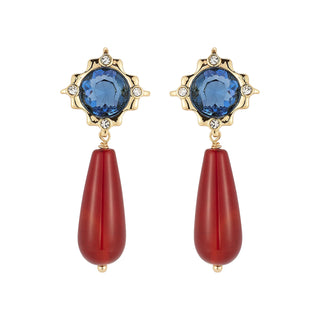 Via Earrings - Blue Multi