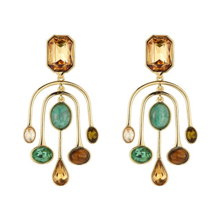 Vista Earrings - Gold Multi